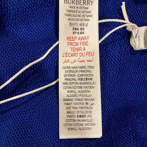 NWT- Burberry Boy's Sidney Logo Patch Jogger Pants - Picture 6 of 9